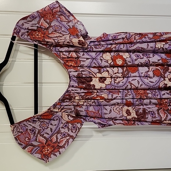 NWT Knox Rose 100% Rayon Tiered Ruffle Flowy with pockets and flutter sl… - Picture 8 of 15